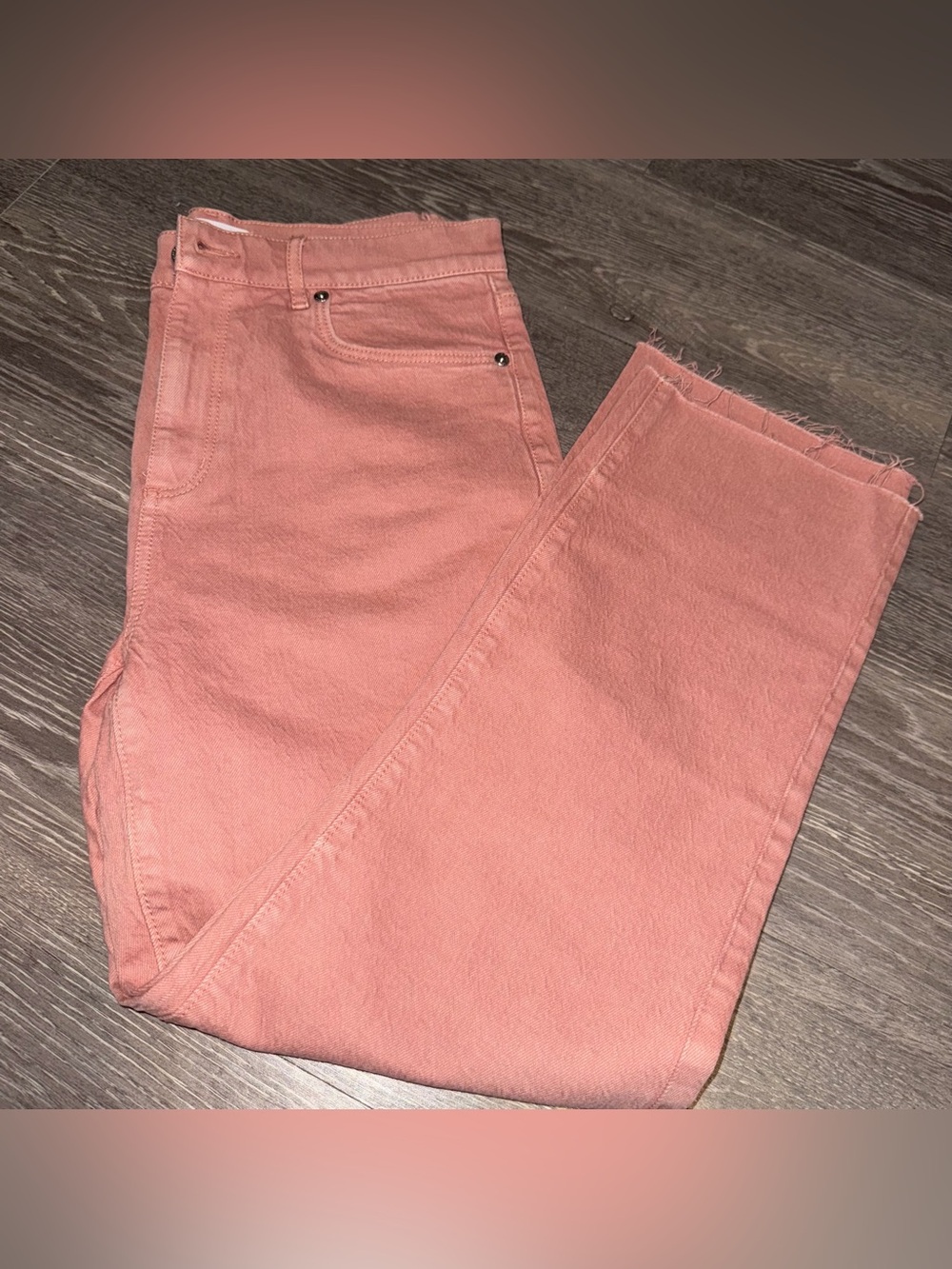 LOFT High Waist Straight Crop Size 4